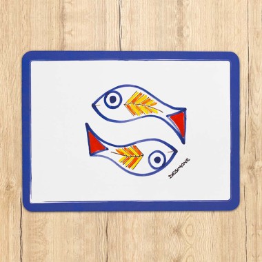 placemat fish ceramiche de simone mangiallegro Scirocco placemat fish ceramiche de simone mangiallegro Scirocco